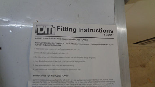 TJM Left Hand Rear Deluxe Replacement Flare Suitable For Toyota Hilux New Part