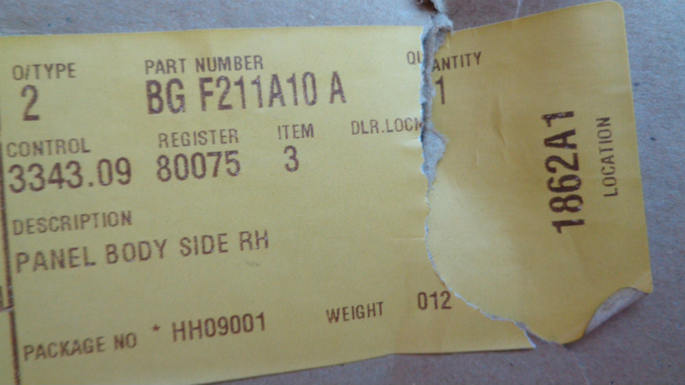 Ford Falcon FG MK1-MK2 & FT-X drivers side front door panel new part