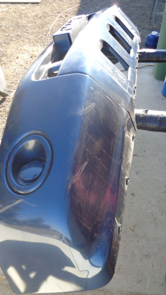 Nissan Patrol GU Y61 Genuine front bumper Blue Used VGC