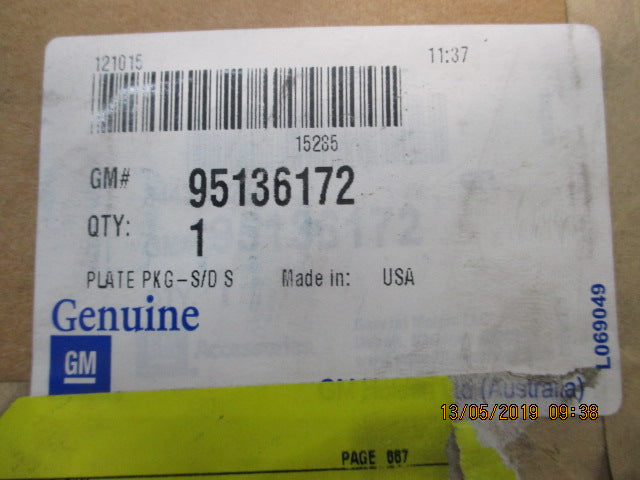 Holden JH Cruze Genuine Door Sill Plate Set New Part