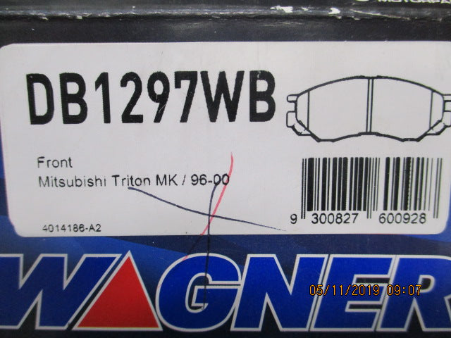Wagner Front Brake Pad Set Suits Mitsubishi MK Triton New Part