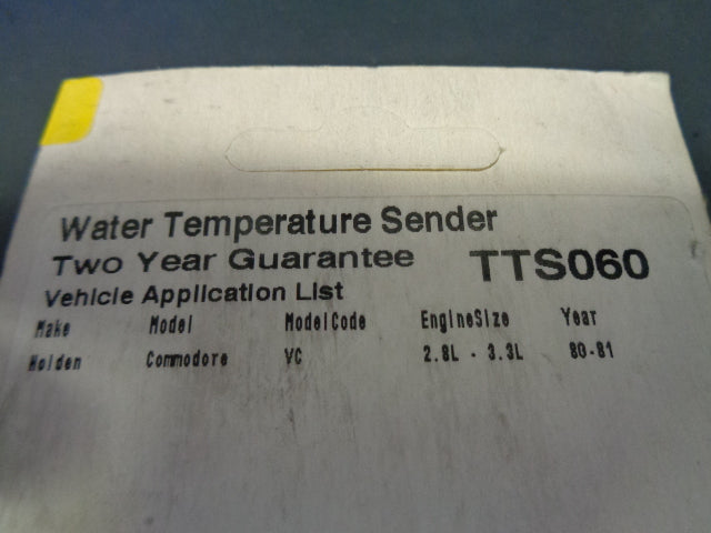 Tridon Water Temperature Sender Suitable For Holden Commodore New Part