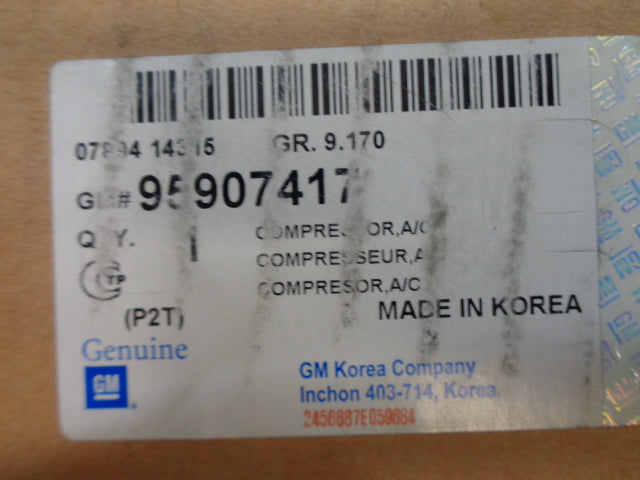 Holden TK Barina Genuine A/C Compressor New Part