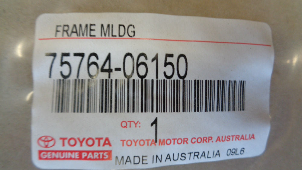 Toyota Camry/Aurion Genuine Moulding Rear Door Window Frame Left Hand Side New Part