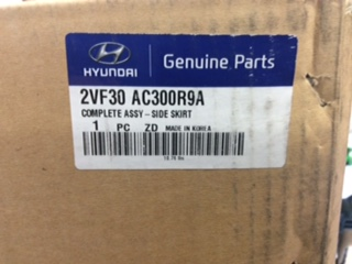 Hyundai Veloster & Veloster + Genuine set side skirts complete assy kit New Part