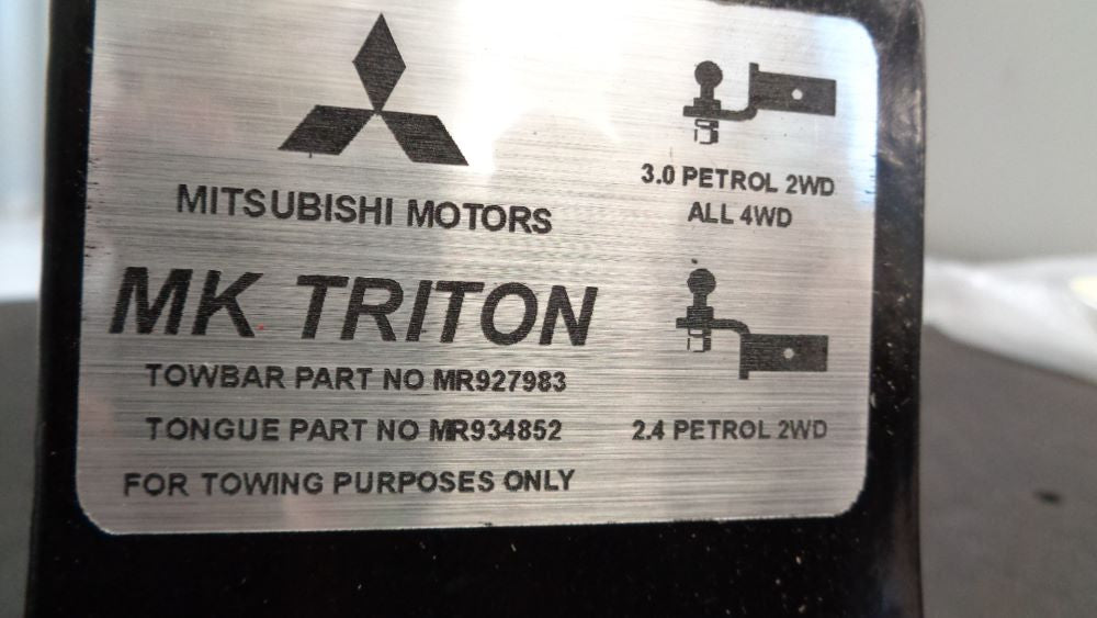 Mitsubishi Triton MK Genuine tow bar toungue new part
