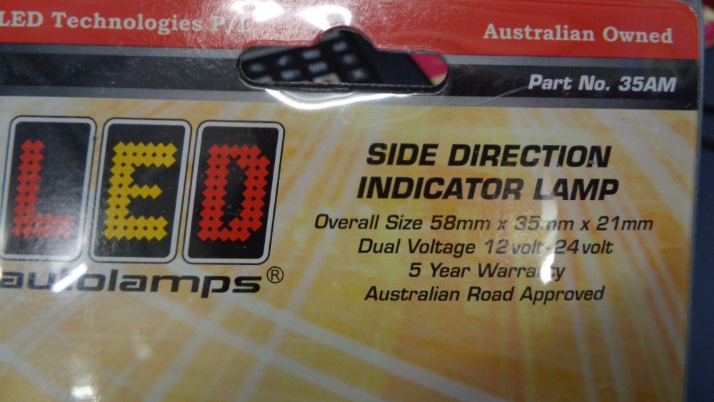 LED Autolamps Side Direction Indicator Universal New Part