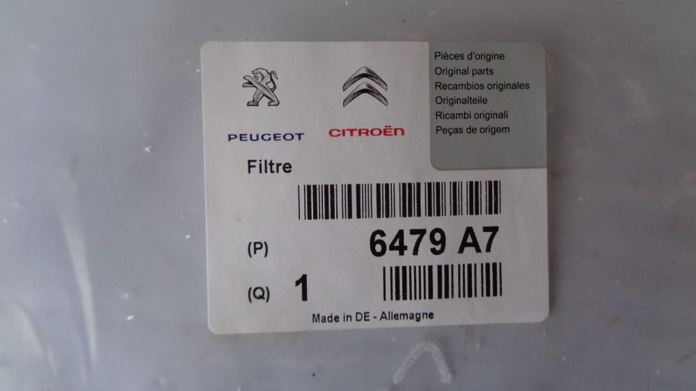 Peugeot Expert Genuine Cabin Filter New Part