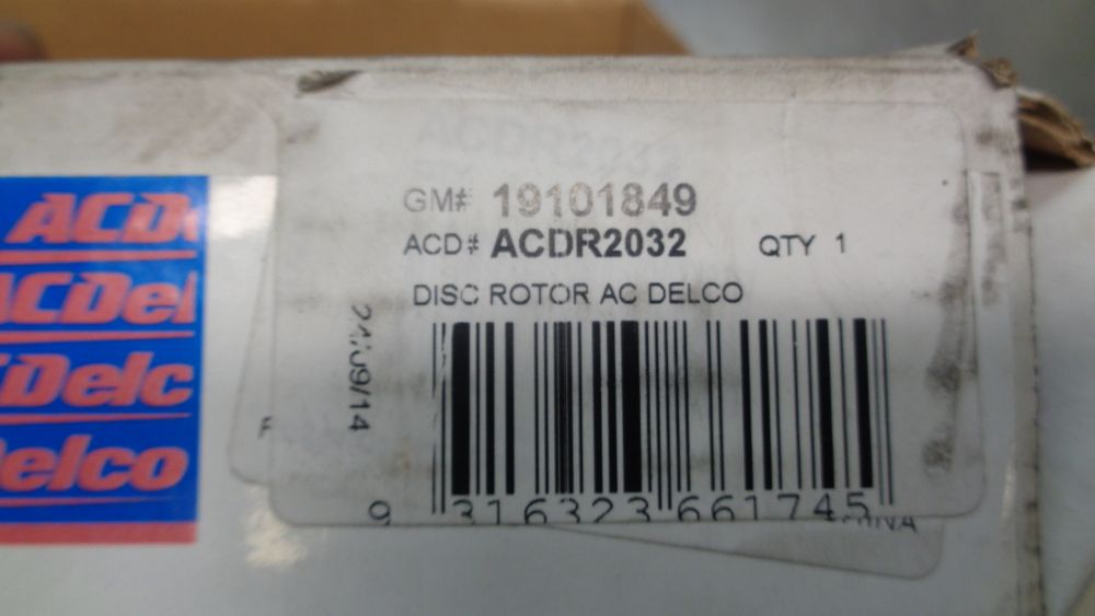 ACDelco Genuine Front Rotor Pair Suitable for Holden Barina New Part