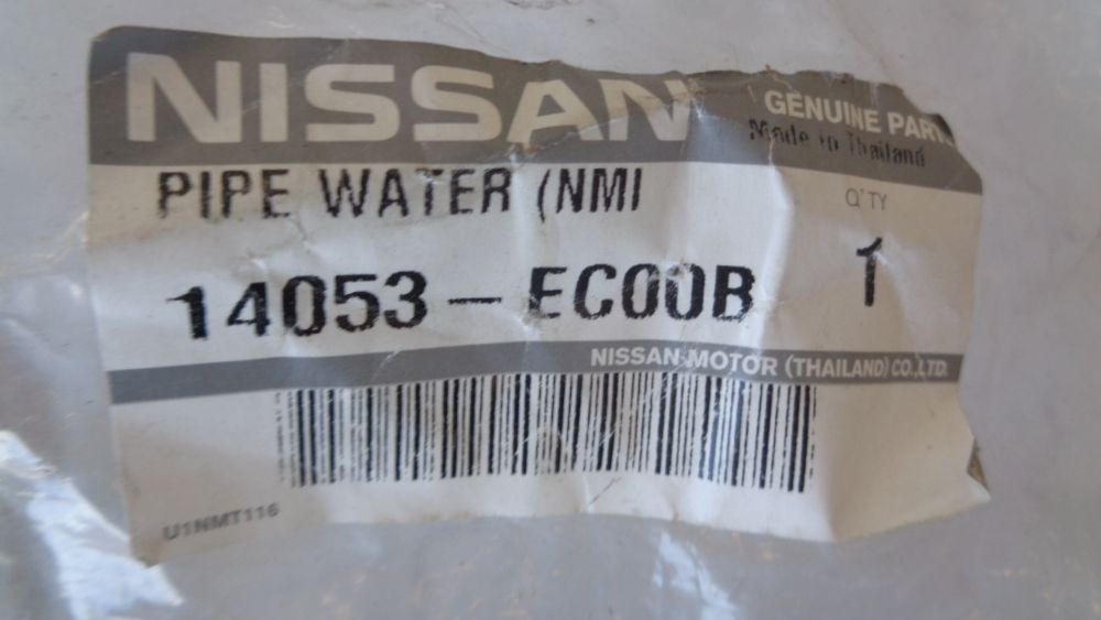 Nissan Navara D40M Genuine Water Hose & Piping New Part