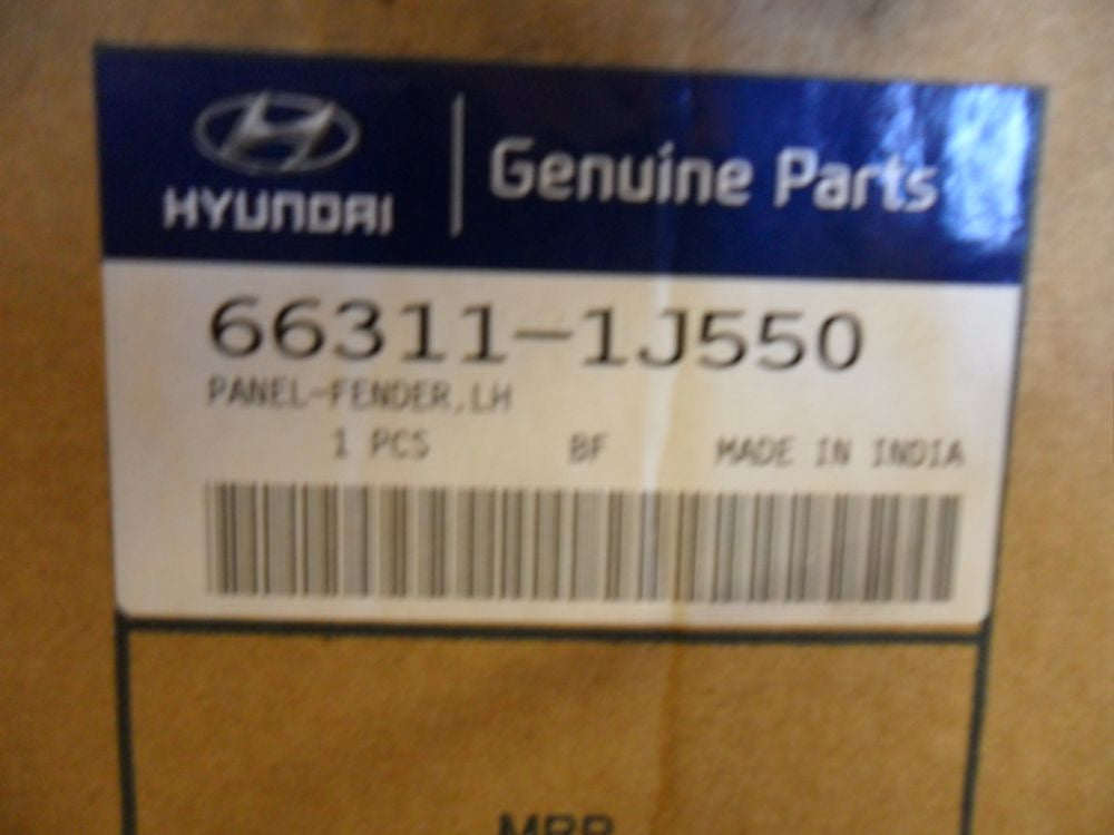 Hyundai I20 Genuine Left Hand Fender Panel New Part