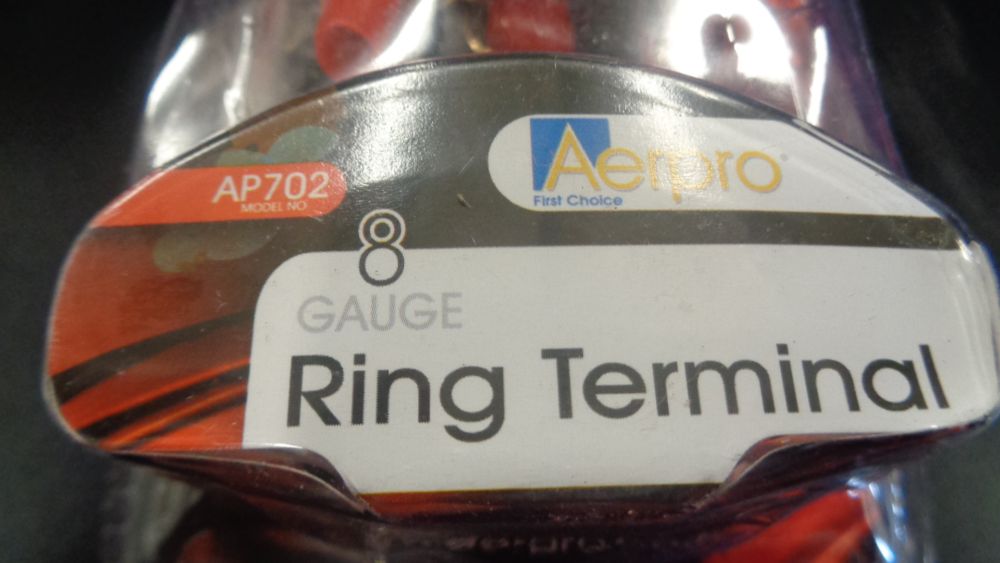 Aerpro 8 Gauge Terminal Ring Set 12 New Part