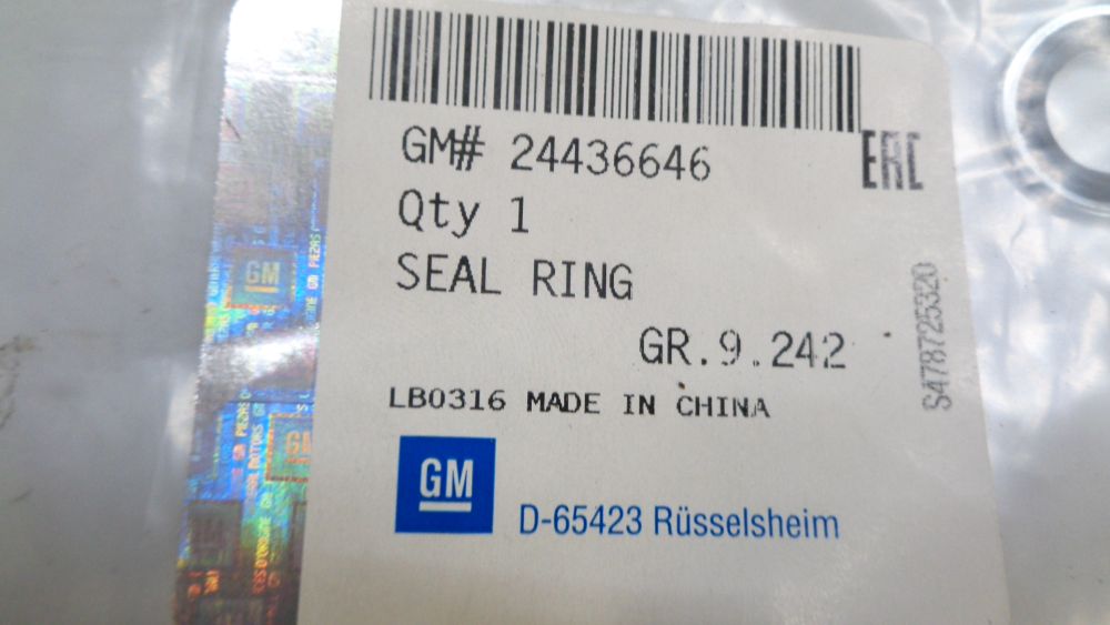 Holden Astra Genuine A/C Seal Pipe To Compressor New Part