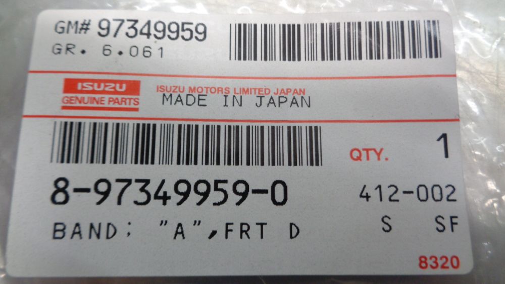 Holden RA Rodeo Genuine Front Drive Shaft Band 'A' New Part