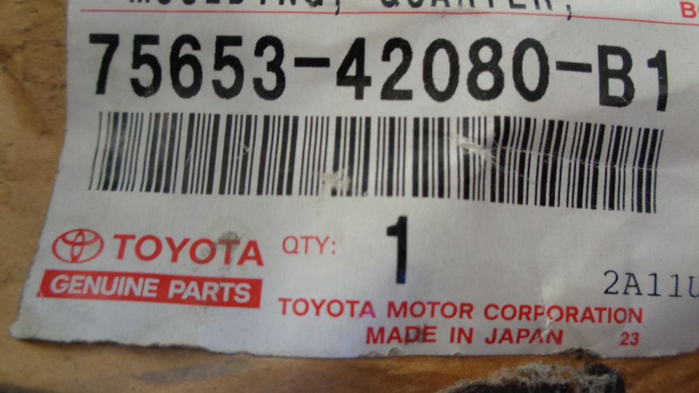 Toyota Rav4 Genuine Right Hand Rear Flare New Part