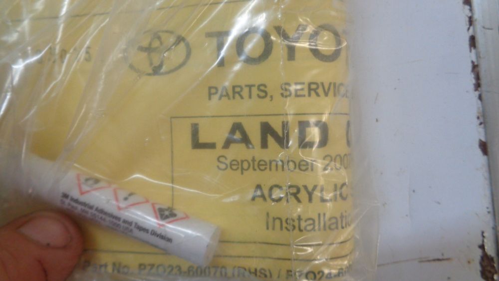 Toyota Landcruiser 200 Series Genuine Drivers Weathershield New Part