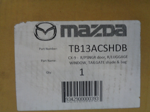 Mazda TB CX-9 Genuine Magnetic Rear Window Shade Set New Part