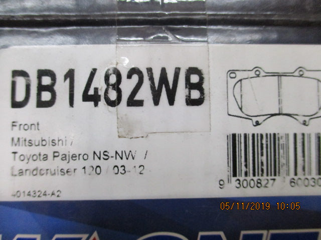 Wagner Front Brake Pad Set Suits Mitsubishi NS-NW Pajero New Part
