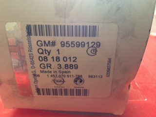 Holden Astra Genuine Diesel Fuel Filter New Part