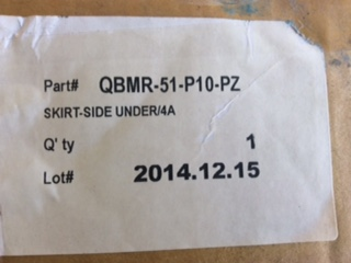 Mazda 3 Genuine side under skirt New Part