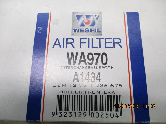 Wesfil Engine Air Filter Suits Holden Frontera New Part