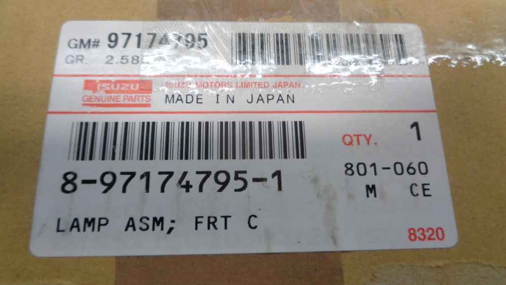Holden Jackaroo Genuine Front LH Indicator Lamp Assy New Part