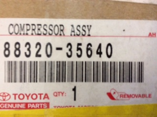 Toyota Hilux-Prado genuine air cooler compressor new part