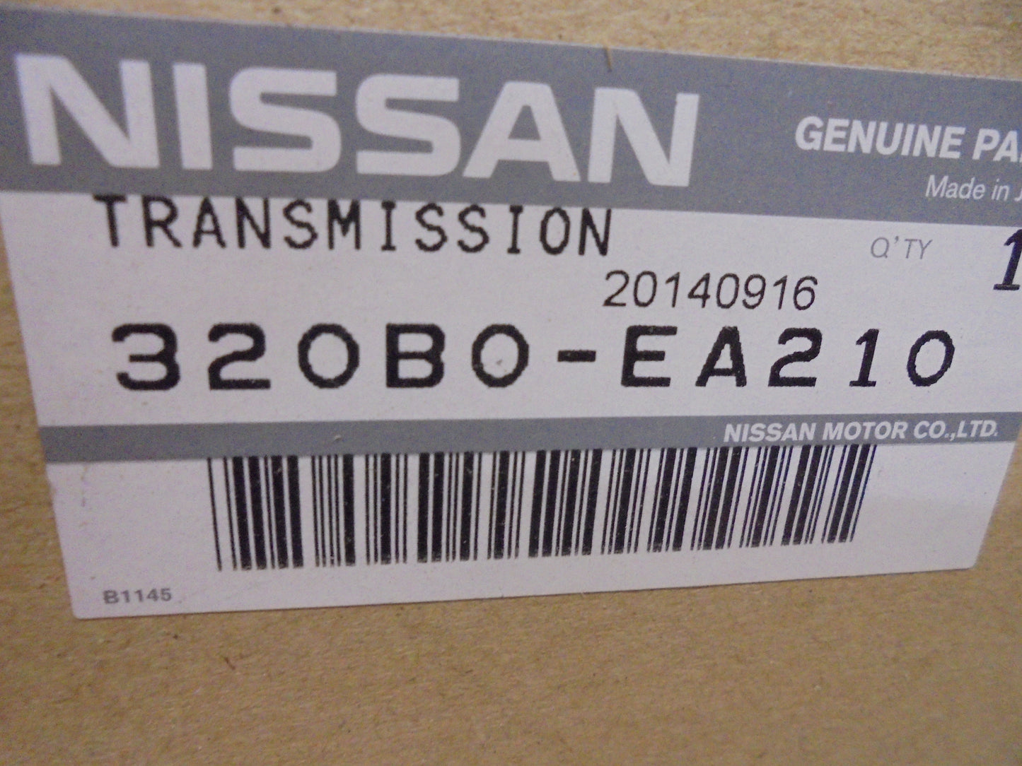 Nissan Navara D40M Genuine Manual 6 Speed Transmission 4.0Ltr V6 New Part