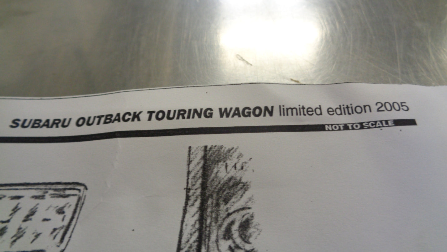 Subaru Outback Genuine Touring Wagon Emblem New Part