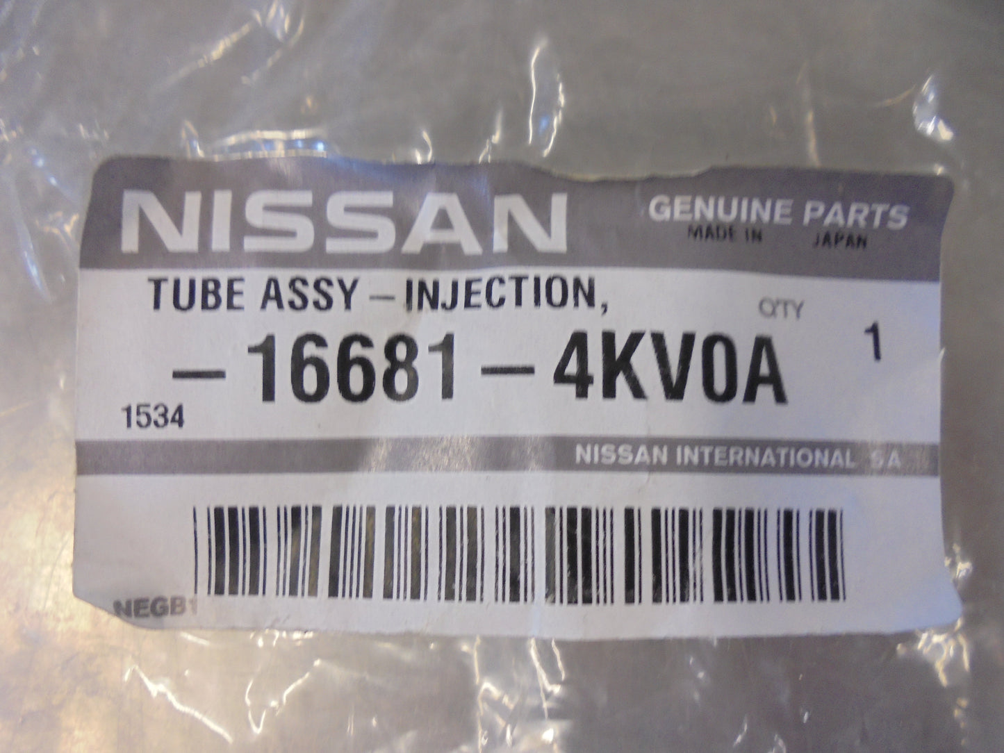 Nissan Navara NP300 Genuine No2 Injector Tube Assy New Part