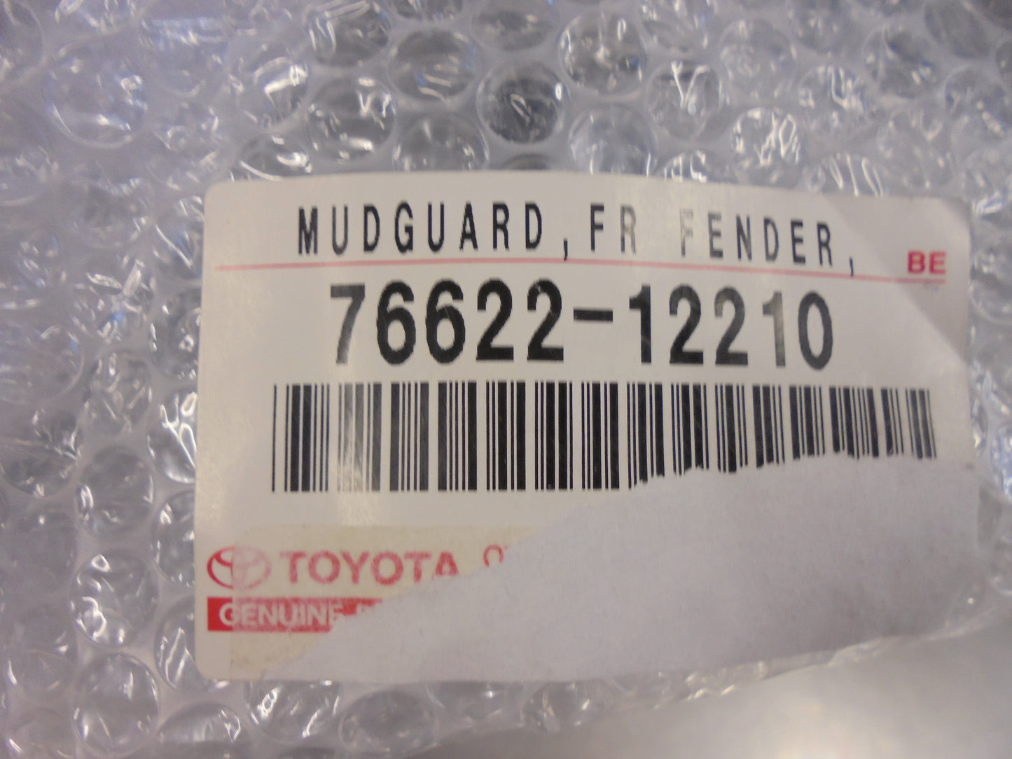 Toyota Corolla Genuine Left Hand Front Mud Flap New Part