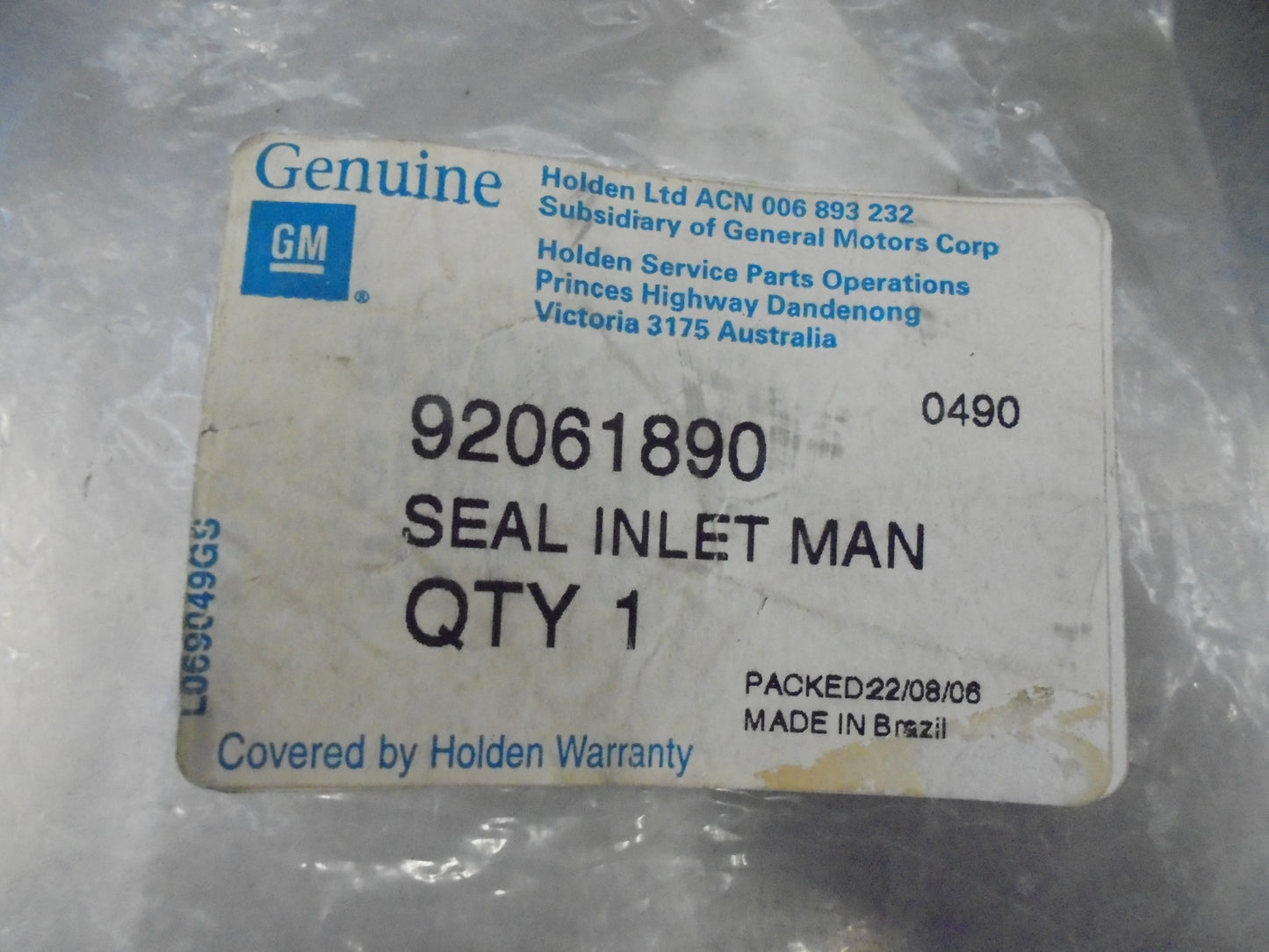 Holden VS-VT-Commodore WH Statesman Genuine Inlet Manifold Seal Upper To Lower Manifold (Requires x2 Per Engine) New Part