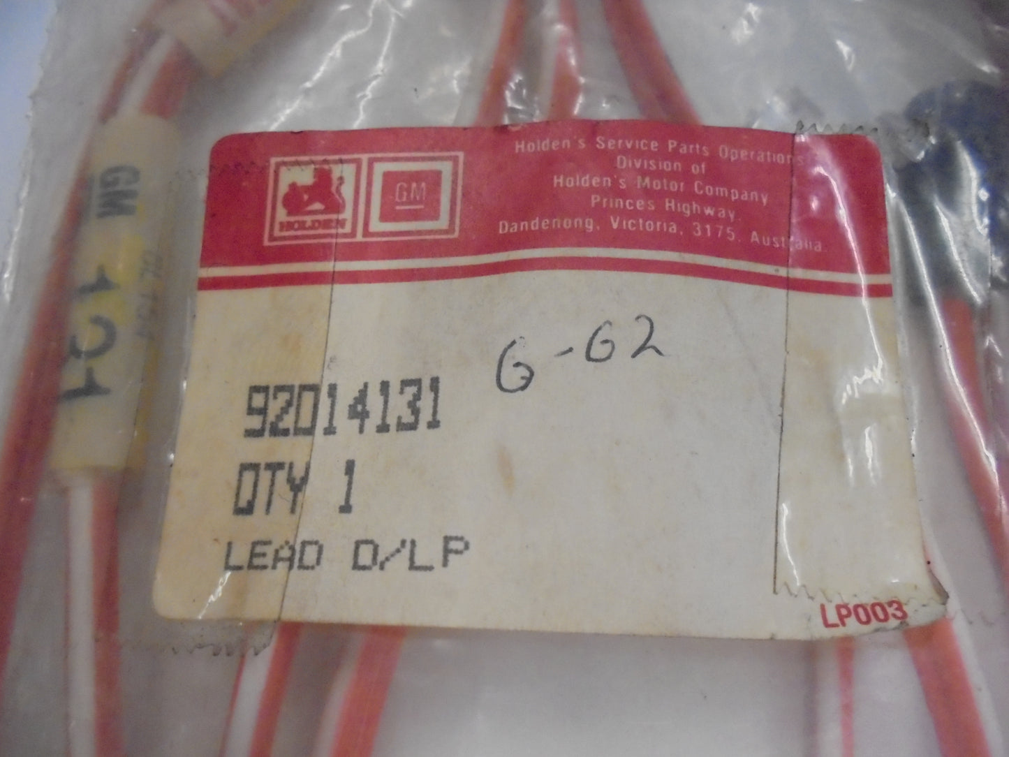 Holden VH-VK-VL Genuine Interior Light Wiring New Part