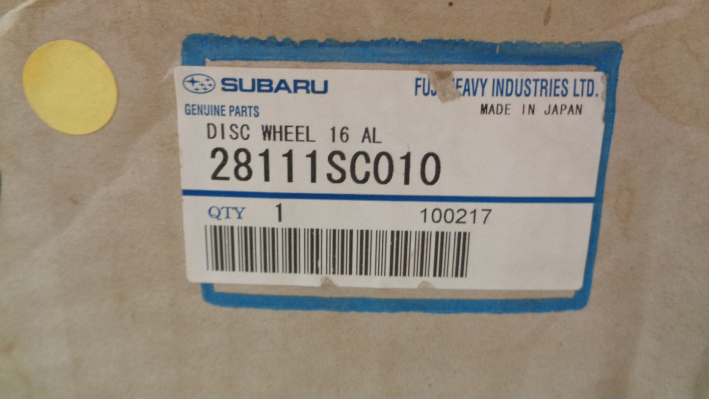 Subaru Impreza/Forester Genuine 16x6.5 Alloy Rim Set of 5 New Part