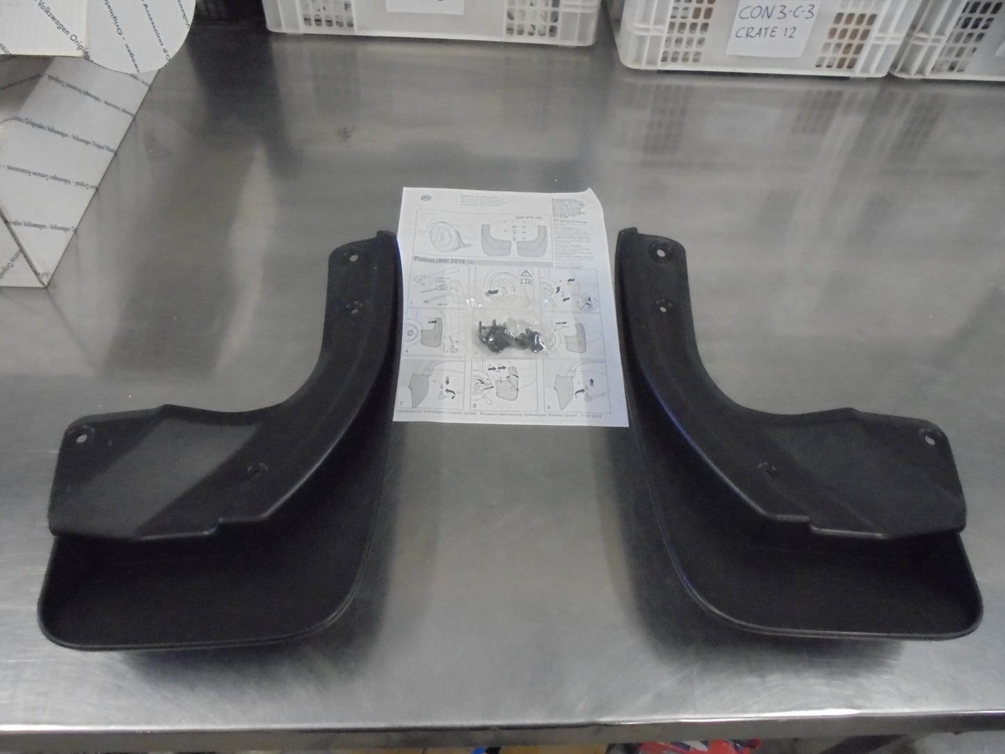 VW Passat B8 Genuine Rear Mud Flap Set New Part