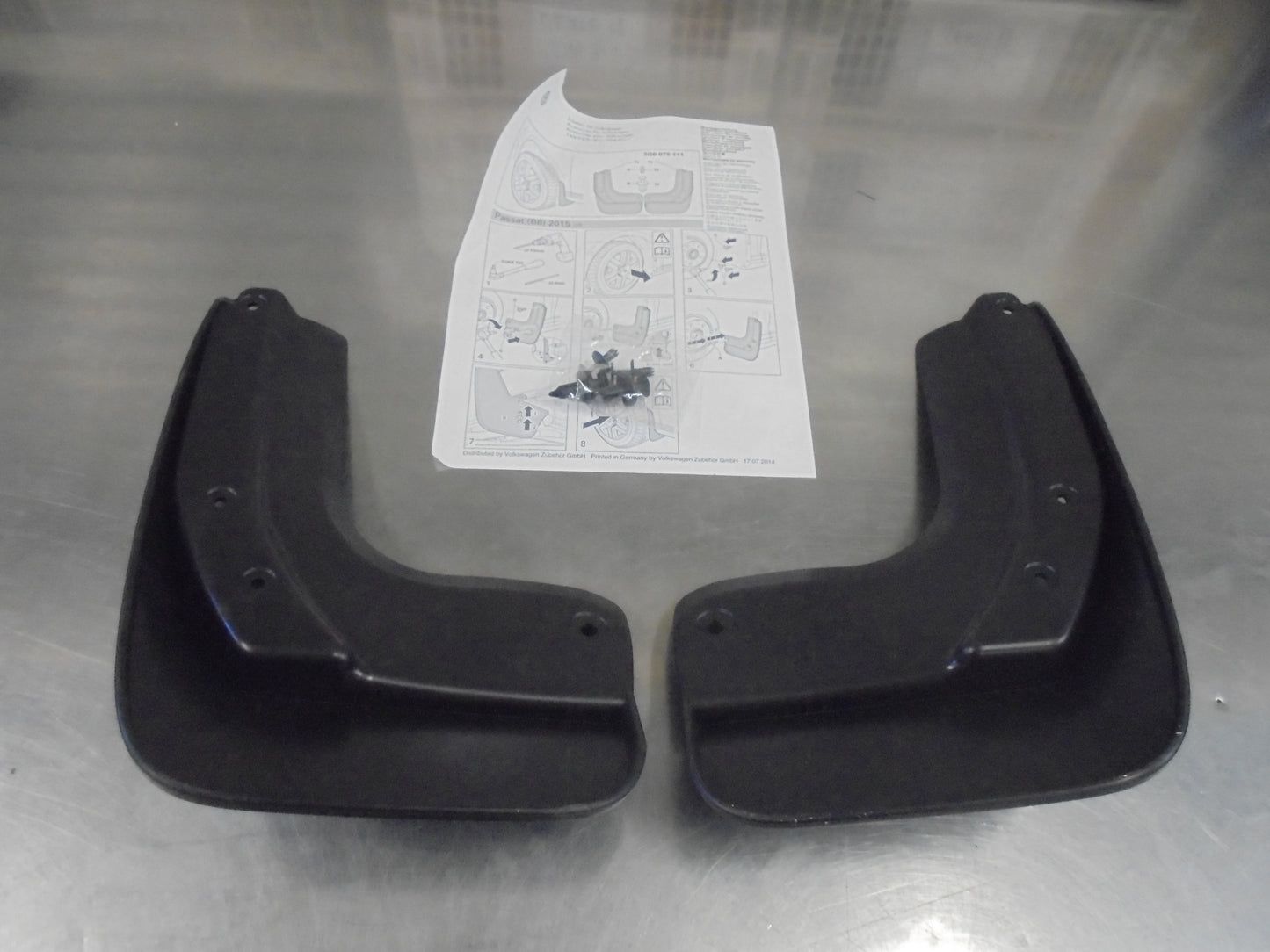 VW Passat B8 Genuine Front Mud Flap Set New Part
