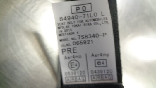 Suzuki Swift Genuine Left Hand Front Seat Belt ASM New Part