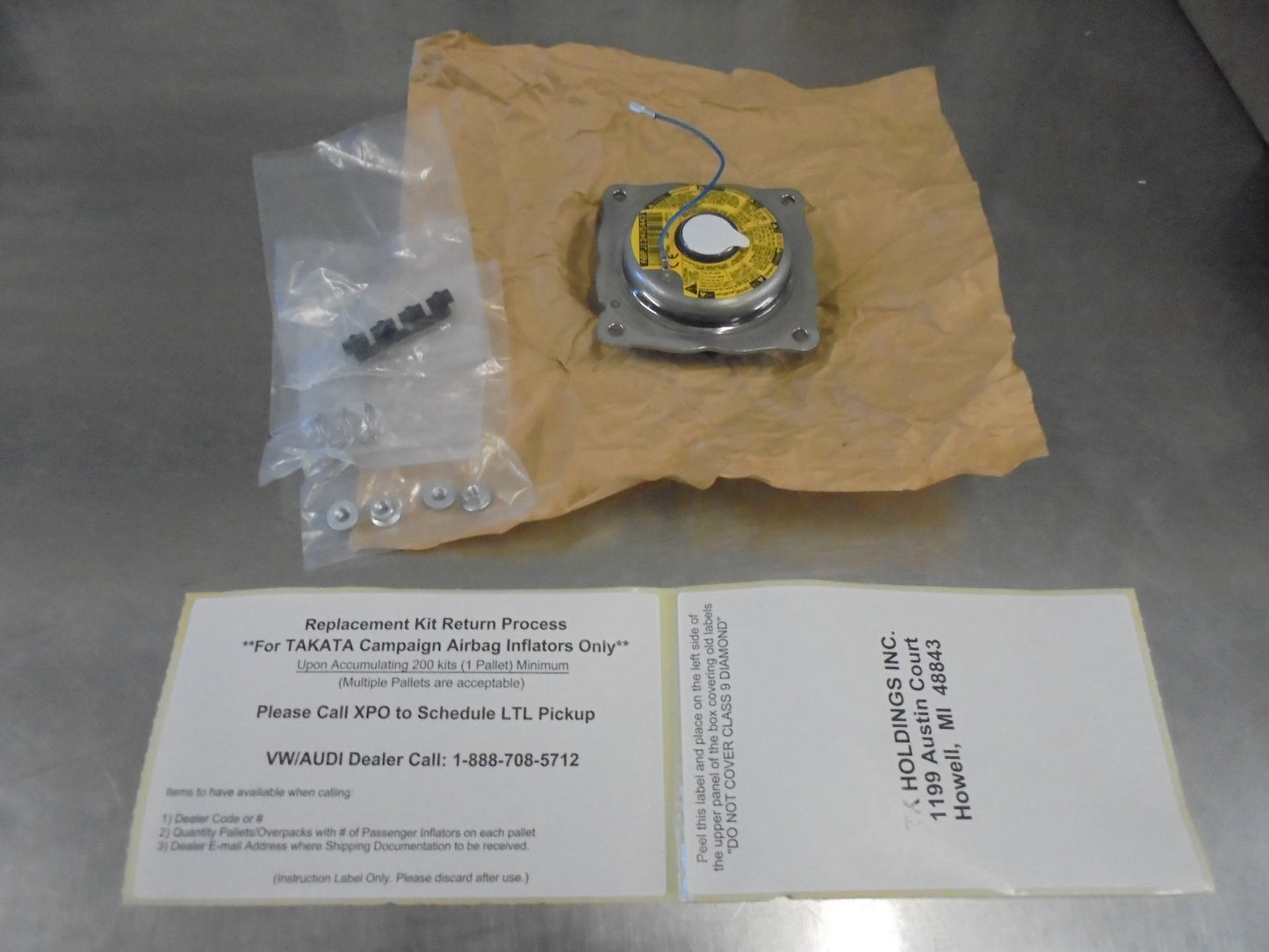 VW-Audi Genuine Air Inflator Module New Part