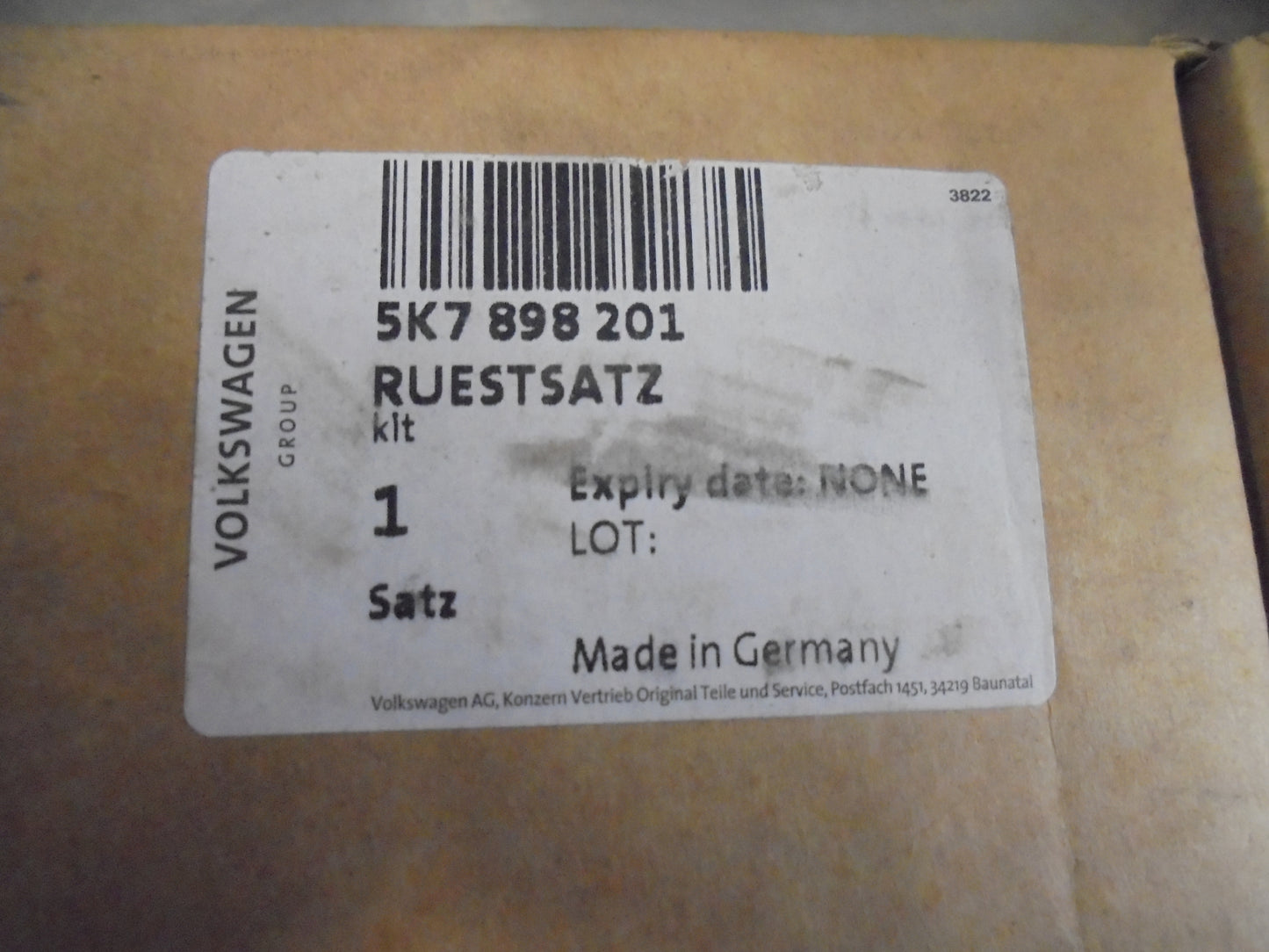 VW-Audi Genuine Air Inflator Module New Part