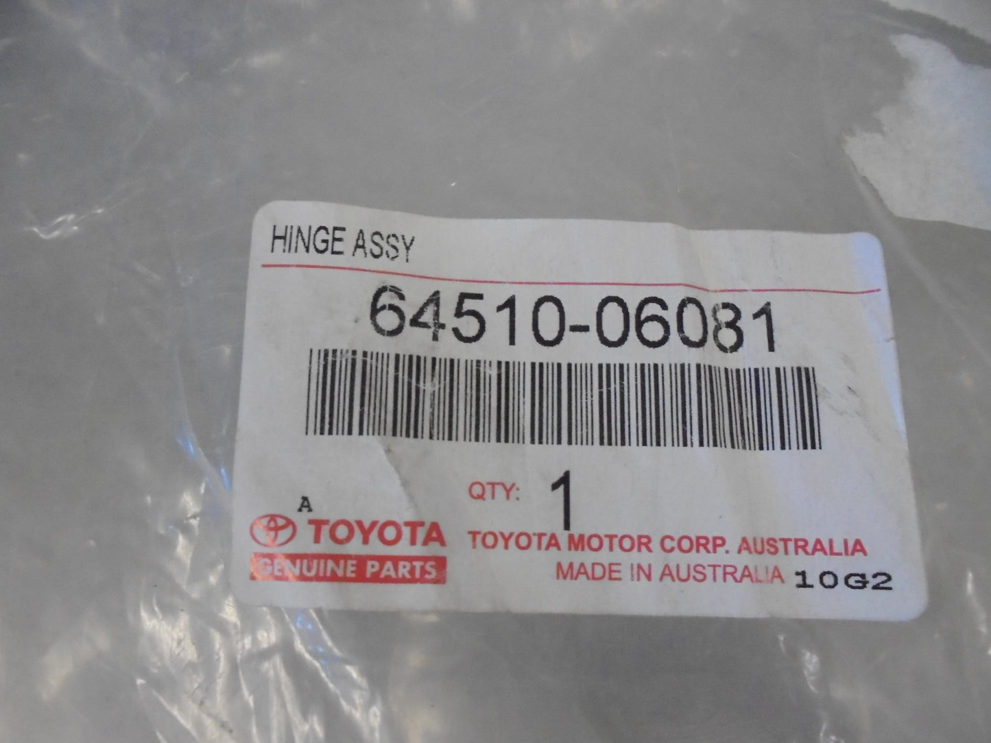 Toyota Camry/Aurion Genuine Right Hand Rear Boot Hinge New Part