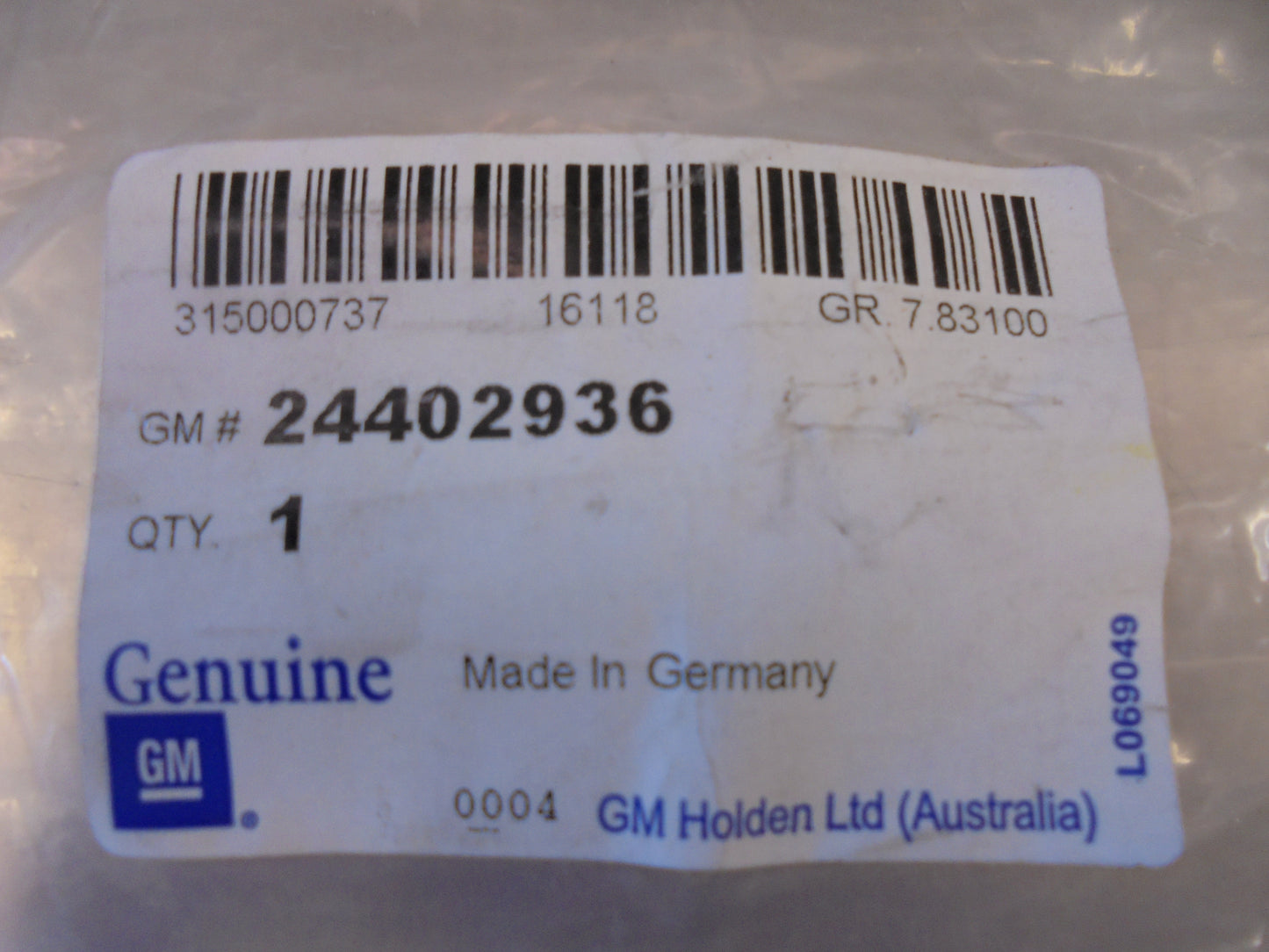 Holden Astra-C Genuine Right Hand Rear Bumper Bracket New Part