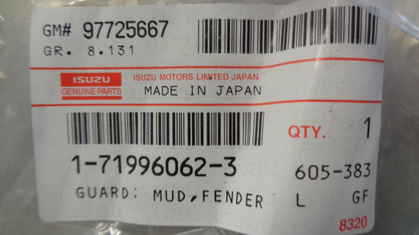 Isuzu FRD 900 Genuine Left Hand Front Wing Extender New Part