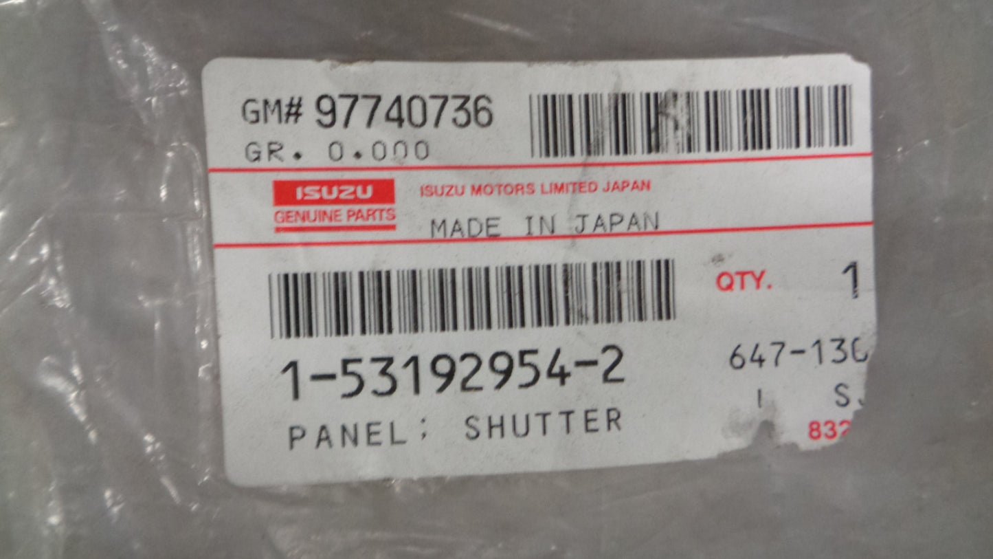 Isuzu FVR Truck Genuine Shutter Panel New Part