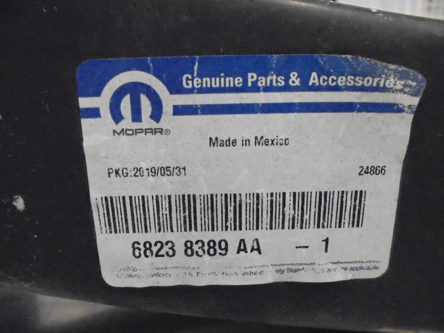 Dodge Journey Genuine Front Bumper Reinforcement New Part