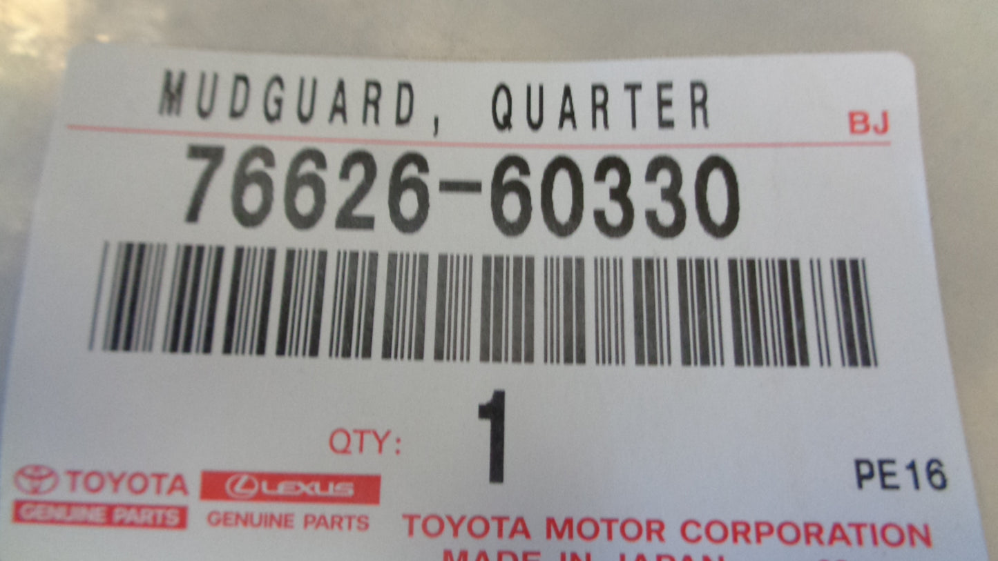 Toyota Landcruiser Prado 150 Series Genuine Rear Left Hand Mud Guard New Part