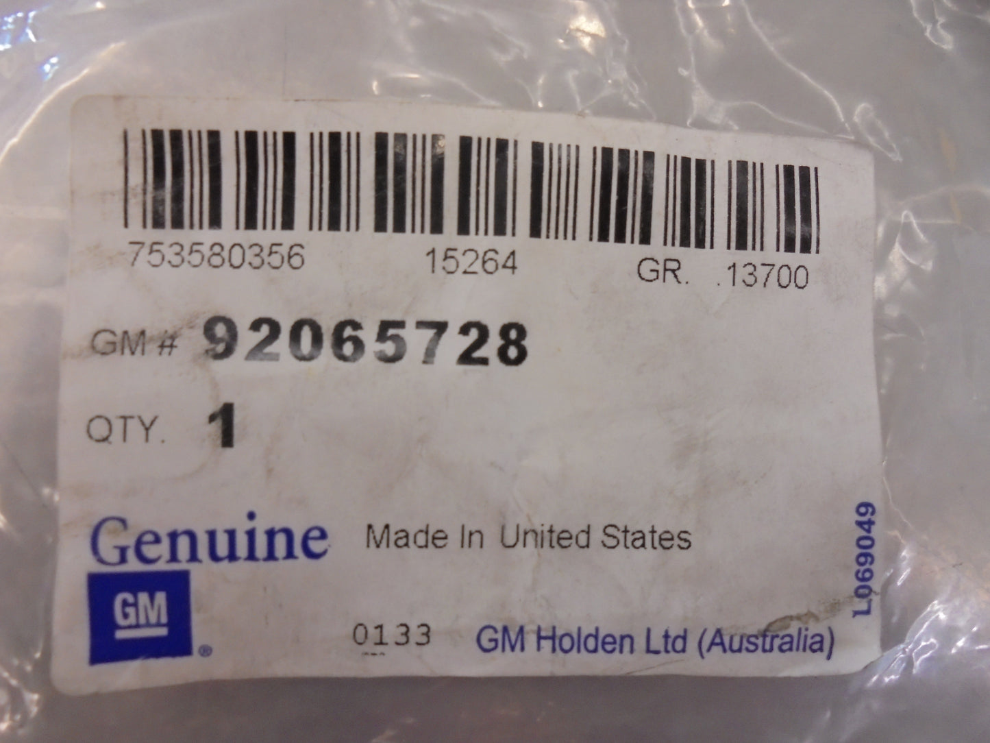 Holden VS-VY-VX-VY-WH-WK V6 Commodore Genuine Rear Main Oil Seal New Part