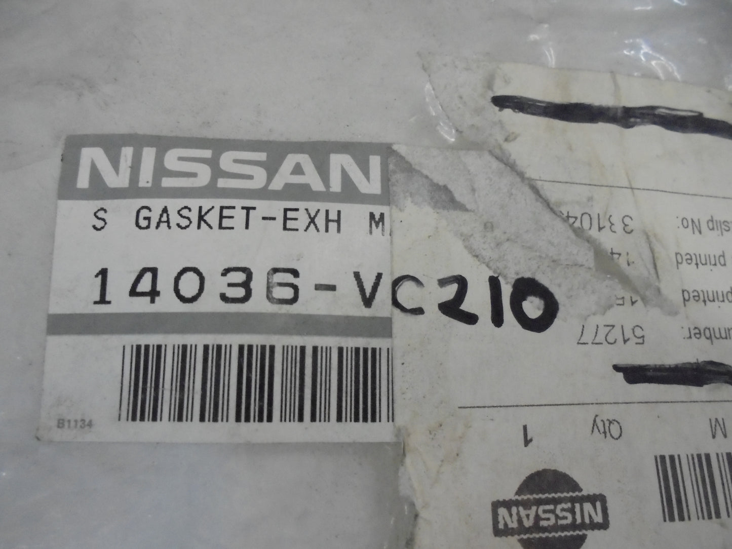 Nissan GU Patrol TB48 Genuine Exhaust Manifold Gasket Rear New Part