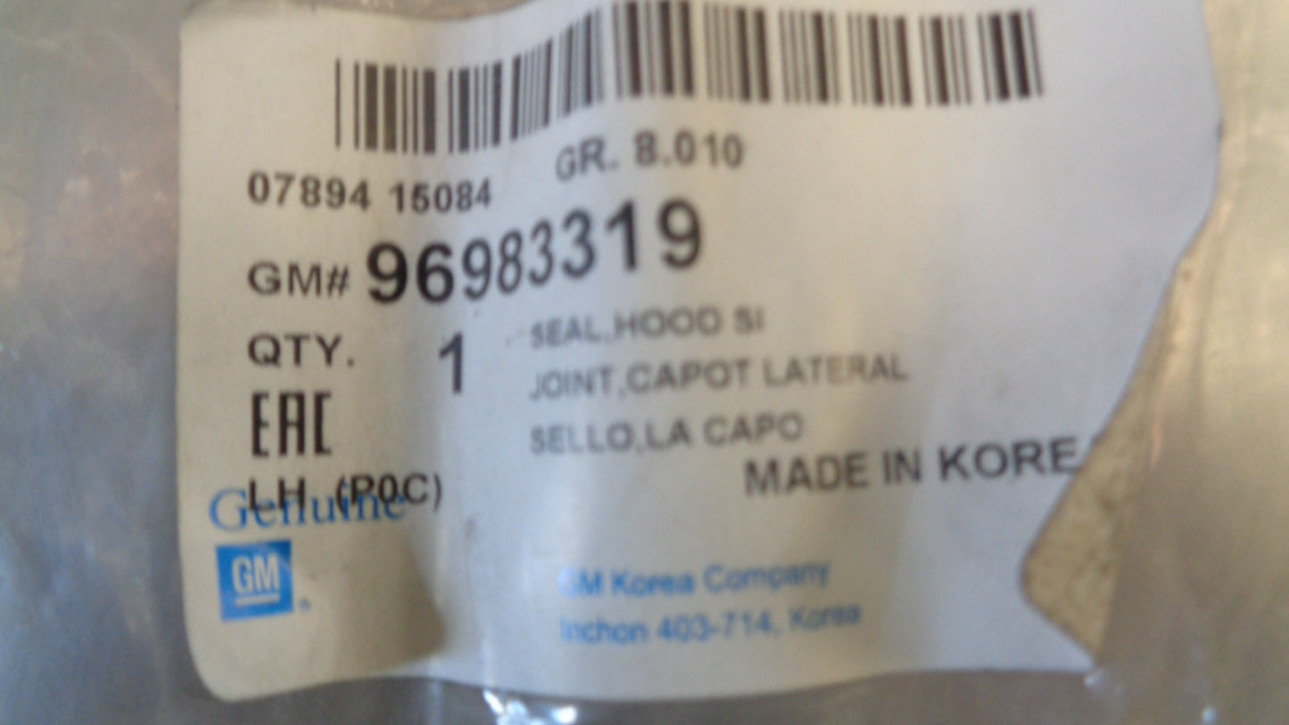 Holden Captiva Genuine Bonnet Hood Seal New Part