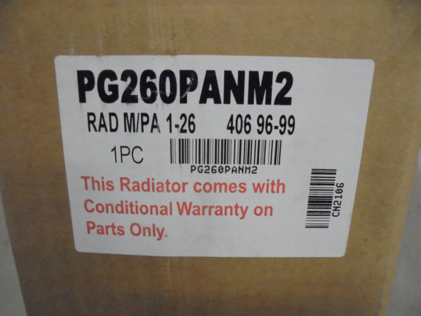 Peugeot 406 Radiator Assembly New Part