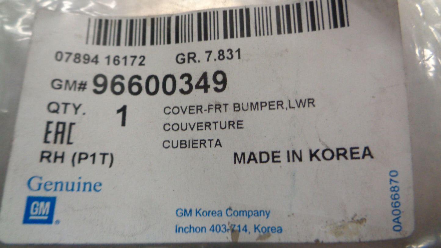 Holden Barina Genuine Right Hand Lower Front Bumper Cover New Part